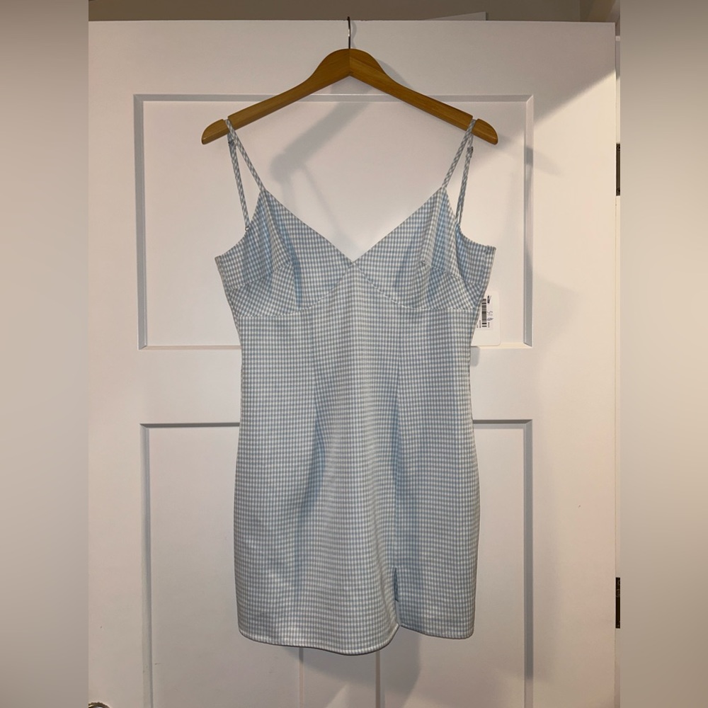 Blue Plaid Mini dress